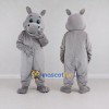 Custom Gray Hippopotamus Mascot Costume Adult Full Body Suit for Wildlife Events Custom Gray Hippopotamus Mascot Costume Adult Full Body Suit for Wildlife Events