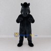 Custom Black Horse Mascot Costume Adult Full Body Suit for Farm Events