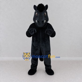 Custom Black Horse Mascot Costume Adult Full Body Suit for Farm Events Custom Black Horse Mascot Costume Adult Full Body Suit for Farm Events