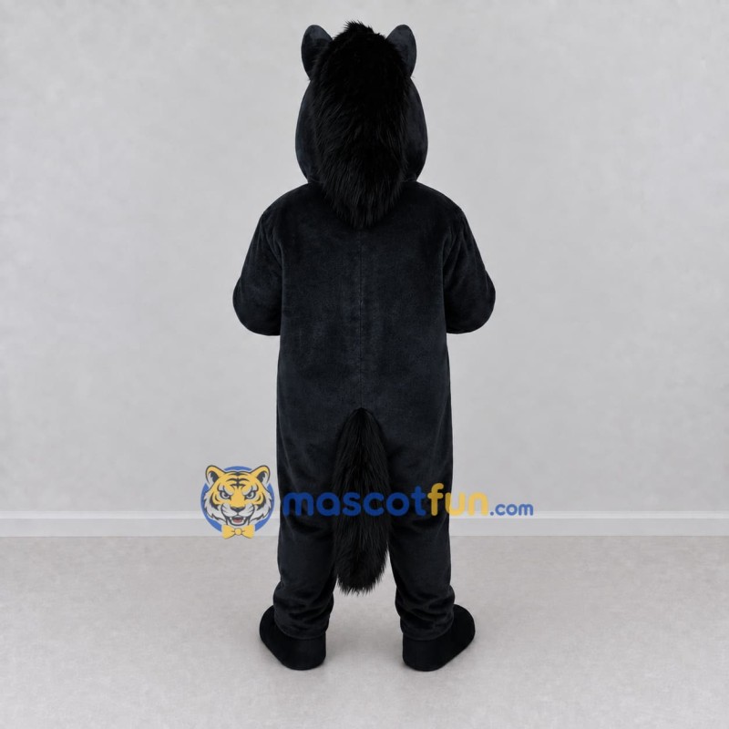 Custom Black Horse Mascot Costume Adult Full Body Suit for Farm Events