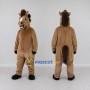 Custom Brown Horse Mascot Costume Adult Full Body Suit for Farm Events