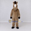 Custom Brown and Black Horse Mascot Costume Adult Full Body Suit for Farm Events