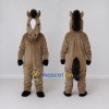 Custom Brown and Black Horse Mascot Costume Adult Full Body Suit for Farm Events