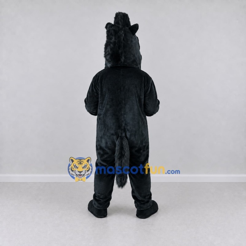 Custom Black Horse Mascot Costume Adult Full Body Suit for Farm Events Custom Black Horse Mascot Costume Adult Full Body Suit for Farm Events