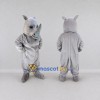 Custom Light Gray Rhinoceros Mascot Costume Adult Full Body Suit for Wildlife Events