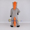 Custom Gray and Orange Horse Mascot Costume Adult Full Body Suit for Farm Events Custom Gray and Orange Horse Mascot Costume Adult Full Body Suit for Farm Events