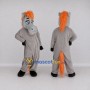 Custom Gray and Orange Horse Mascot Costume Adult Full Body Suit for Farm Events