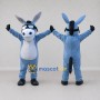 Custom Blue and White Donkey in Sunglasses Mascot Costume Adult Full Body Suit for Outdoor Events