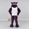 Custom Purple and White Bull in a Visor and Sports Vest Mascot Costume Adult Full Body Suit for Sports Events Custom Purple and White Bull in a Visor and Sports Vest Mascot Costume Adult Full Body Suit for Sports Events