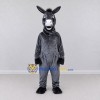 Custom Dark Gray and White Donkey Mascot Costume Adult Full Body Suit for Farm Events