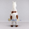 Custom White and Brown Four-Legged Horse Mascot Costume Adult Full Body Suit for Farm Events Custom White and Brown Four-Legged Horse Mascot Costume Adult Full Body Suit for Farm Events