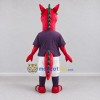 Custom Red and Purple Dragon in Sportswear Mascot Costume Adult Full Body Suit for Sports Events