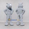Custom Gray Muscular Rhinoceros Mascot Costume Adult Full Body Suit for Sports Events Custom Gray Muscular Rhinoceros Mascot Costume Adult Full Body Suit for Sports Events