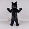 Custom Black and Gray Wolf Character Mascot Costume Adult Full Body Suit for School Events Custom Black and Gray Wolf Character Mascot Costume Adult Full Body Suit for School Events