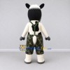Custom Black and White Horse Character in Camouflage Shorts Mascot Costume Adult Full Body Suit for Outdoor Events Custom Black and White Horse Character in Camouflage Shorts Mascot Costume Adult Full Body Suit for Outdoor Events