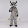 Custom Gray and Black Bull Mascot Costume Adult Full Body Suit for Farm Events Custom Gray and Black Bull Mascot Costume Adult Full Body Suit for Farm Events