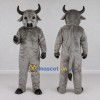 Custom Gray and Black Bull Mascot Costume Adult Full Body Suit for Farm Events Custom Gray and Black Bull Mascot Costume Adult Full Body Suit for Farm Events