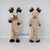 Custom Tan and Black Moose Mascot Costume Adult Full Body Suit for Wildlife Events Custom Tan and Black Moose Mascot Costume Adult Full Body Suit for Wildlife Events