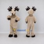 Custom Tan and Black Moose Mascot Costume Adult Full Body Suit for Wildlife Events