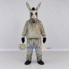 Custom Gray and Black Donkey Mascot Costume Adult Full Body Suit for Farm Events Custom Gray and Black Donkey Mascot Costume Adult Full Body Suit for Farm Events