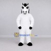 Custom White and Black Horse Mascot Costume Adult Full Body Suit for Farm Events
