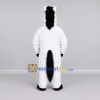 Custom White and Black Horse Mascot Costume Adult Full Body Suit for Farm Events