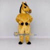 Custom Golden Tan and Black Horse Mascot Costume Adult Full Body Suit for Farm Events