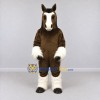 Custom Brown and White Horse Mascot Costume Adult Full Body Suit for Farm Events Custom Brown and White Horse Mascot Costume Adult Full Body Suit for Farm Events