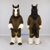 Custom Brown and White Horse Mascot Costume Adult Full Body Suit for Farm Events Custom Brown and White Horse Mascot Costume Adult Full Body Suit for Farm Events
