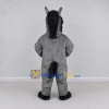 Custom Gray and Black Horse Mascot Costume Adult Full Body Suit for Farm Events