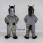 Custom Gray and Black Horse Mascot Costume Adult Full Body Suit for Farm Events