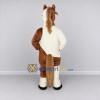 Custom Brown and White Pinto Horse Mascot Costume Adult Full Body Suit for Farm Events Custom Brown and White Pinto Horse Mascot Costume Adult Full Body Suit for Farm Events