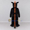 Custom Black and Orange Dragon Mascot Costume Adult Full Body Suit for Theme Parties Custom Black and Orange Dragon Mascot Costume Adult Full Body Suit for Theme Parties