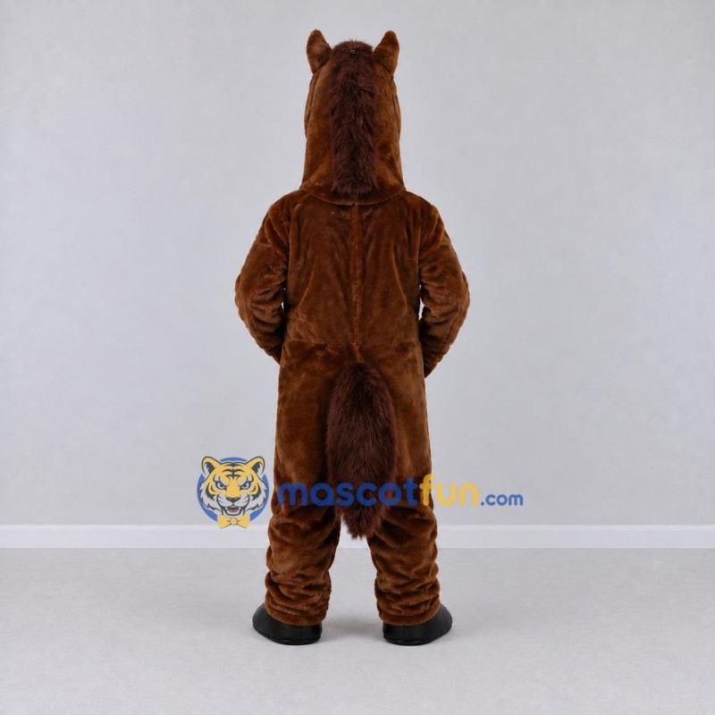 Custom Brown Horse Mascot Costume Adult Full Body Suit for Farm Events Custom Brown Horse Mascot Costume Adult Full Body Suit for Farm Events