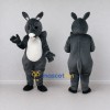 Custom Dark Gray and White Long-Eared Animal Character Mascot Costume Adult Full Body Suit for Theme Parties Custom Dark Gray and White Long-Eared Animal Character Mascot Costume Adult Full Body Suit for Theme Parties