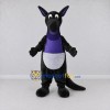 Custom Black and Purple Kangaroo Character Mascot Costume Adult Full Body Suit for Wildlife Events Custom Black and Purple Kangaroo Character Mascot Costume Adult Full Body Suit for Wildlife Events