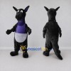Custom Black and Purple Kangaroo Character Mascot Costume Adult Full Body Suit for Wildlife Events Custom Black and Purple Kangaroo Character Mascot Costume Adult Full Body Suit for Wildlife Events