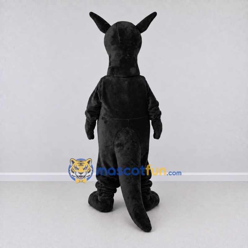 Custom Black and Purple Kangaroo Character Mascot Costume Adult Full Body Suit for Wildlife Events Custom Black and Purple Kangaroo Character Mascot Costume Adult Full Body Suit for Wildlife Events