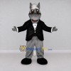Custom Gray and Black Horse in a Tuxedo Jacket Mascot Costume Adult Full Body Suit for Theme Parties Custom Gray and Black Horse in a Tuxedo Jacket Mascot Costume Adult Full Body Suit for Theme Parties
