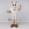 Custom White and Tan Horse Character Mascot Costume Adult Full Body Suit for Farm Events Custom White and Tan Horse Character Mascot Costume Adult Full Body Suit for Farm Events