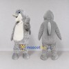 Custom Gray and White Dolphin Mascot Costume Adult Full Body Suit for Ocean Events Custom Gray and White Dolphin Mascot Costume Adult Full Body Suit for Ocean Events