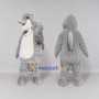 Custom Gray and White Dolphin Mascot Costume Adult Full Body Suit for Ocean Events