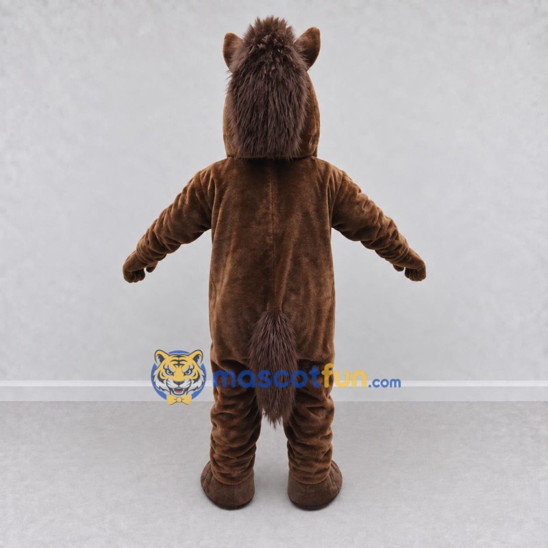 Custom Brown Horse Mascot Costume Adult Full Body Suit for Farm Events Custom Brown Horse Mascot Costume Adult Full Body Suit for Farm Events