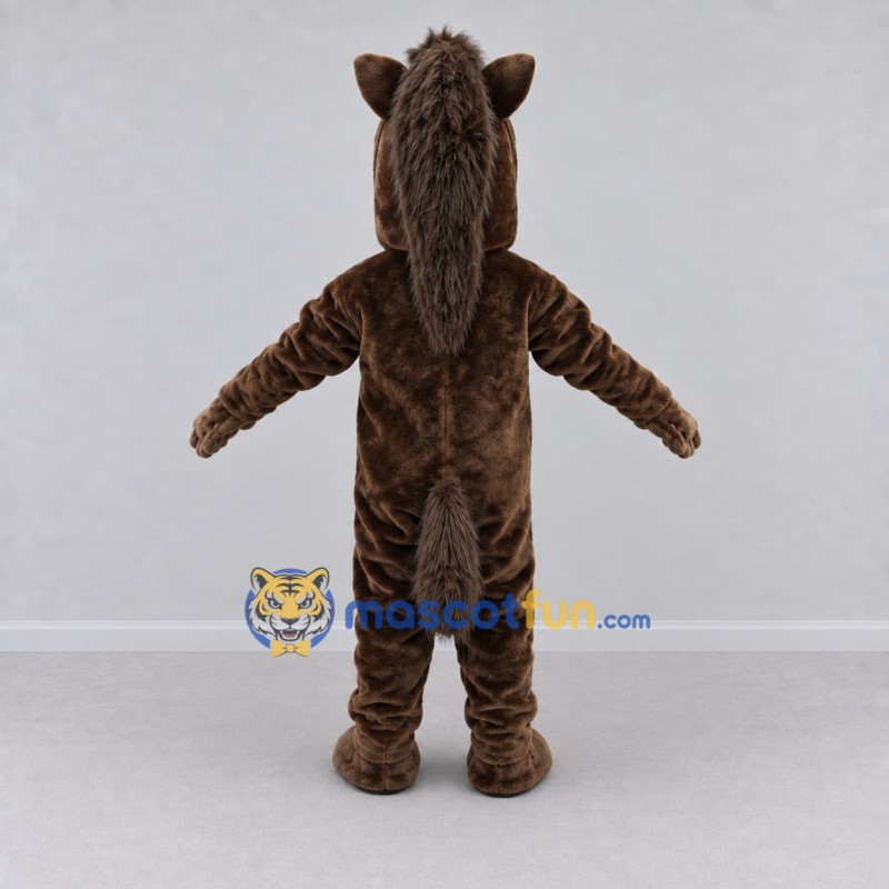 Custom Brown Horse Mascot Costume Adult Full Body Suit for Farm Events Custom Brown Horse Mascot Costume Adult Full Body Suit for Farm Events