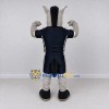 Custom Gray and Navy Blue Donkey in Sportswear Mascot Costume Adult Full Body Suit for Sports Events Custom Gray and Navy Blue Donkey in Sportswear Mascot Costume Adult Full Body Suit for Sports Events