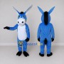 Custom Blue and White Donkey Mascot Costume Adult Full Body Suit for School Events