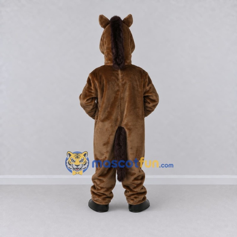 Custom Brown Horse Mascot Costume Adult Full Body Suit for Farm Events Custom Brown Horse Mascot Costume Adult Full Body Suit for Farm Events
