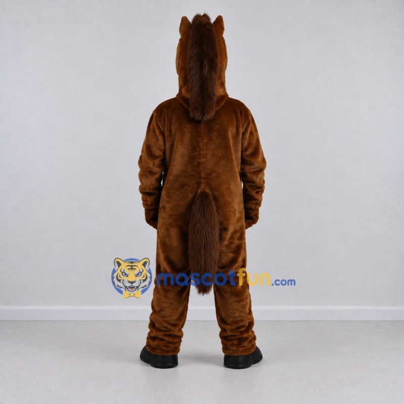 Custom Brown Horse Mascot Costume Adult Full Body Suit for Farm Events Custom Brown Horse Mascot Costume Adult Full Body Suit for Farm Events