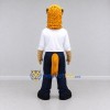 Custom Tan and White Horse in a Shirt and Bow Tie Mascot Costume Adult Full Body Suit for Theme Parties Custom Tan and White Horse in a Shirt and Bow Tie Mascot Costume Adult Full Body Suit for Theme Parties
