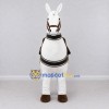 Custom White and Brown Horse with a Harness Mascot Costume Adult Full Body Suit for Farm Events Custom White and Brown Horse with a Harness Mascot Costume Adult Full Body Suit for Farm Events
